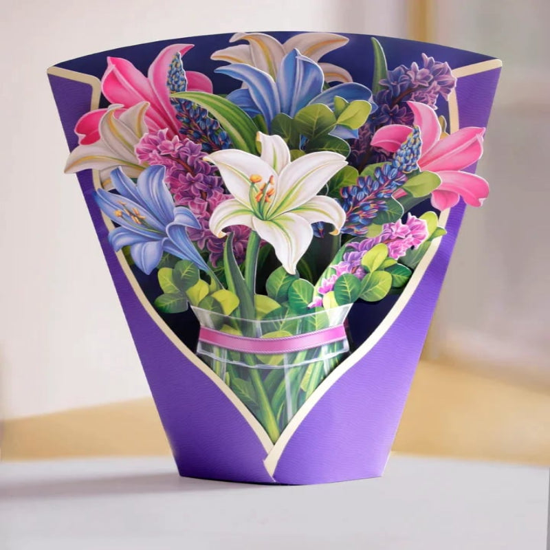 BloomCard™ – 3D-Pop-Up-Blumenkarte als langlebiges