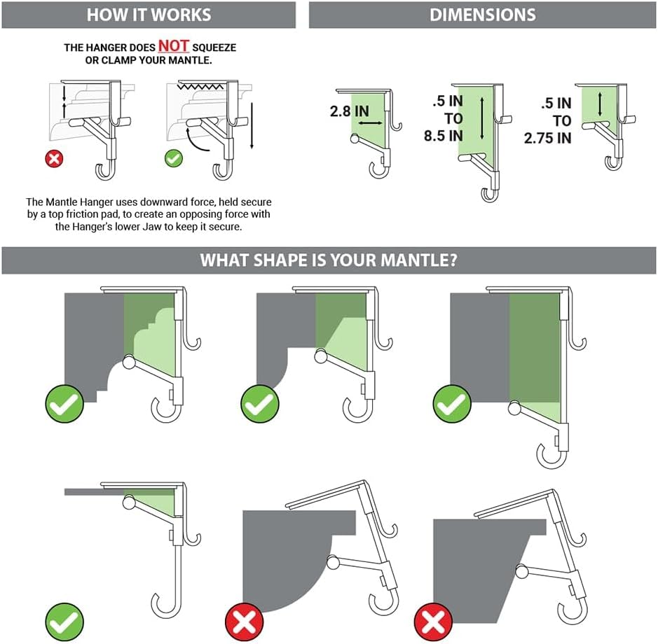 MerryMantle™ – Verstellbarer Mantelhalter
