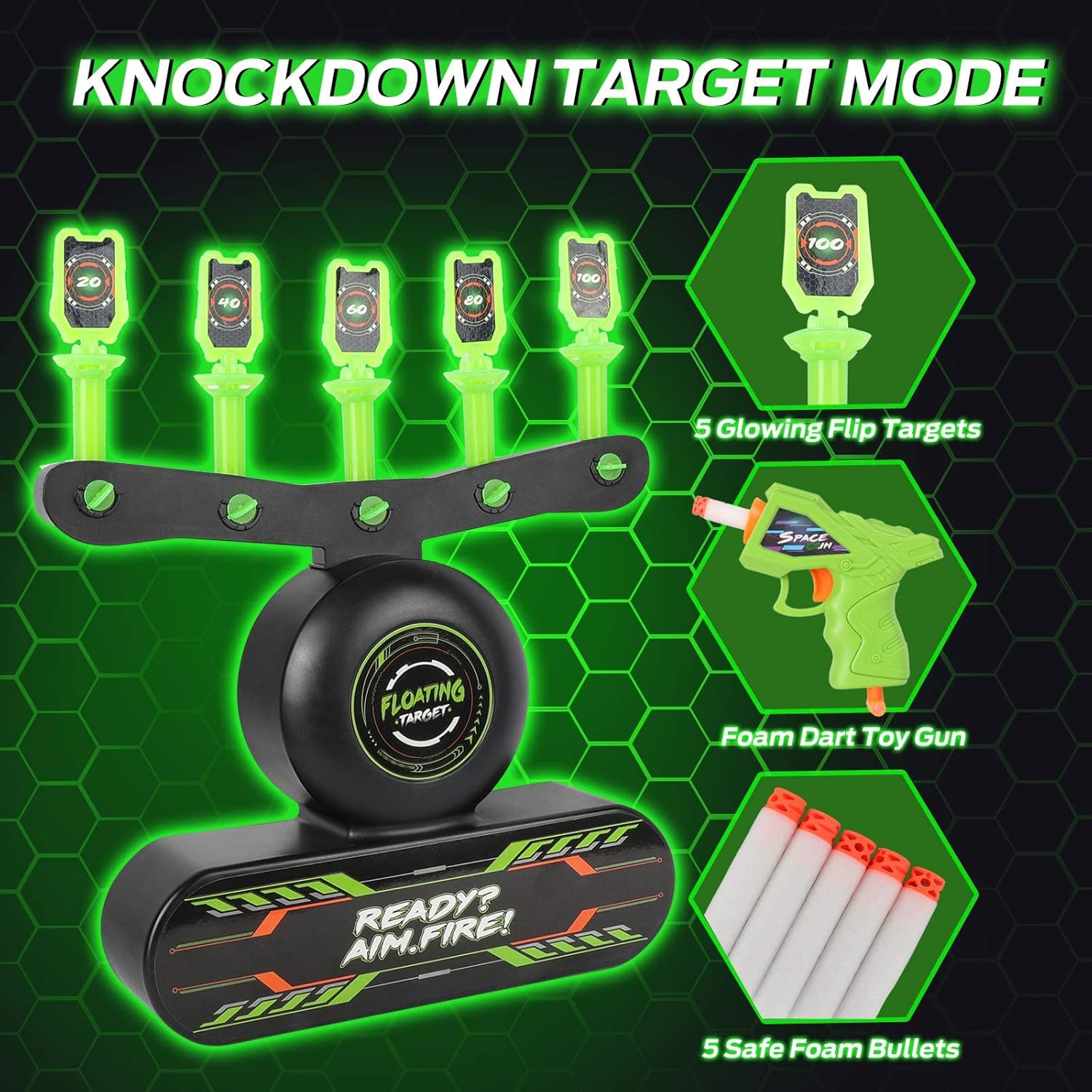 AimTrack™ – Im Dunkeln leuchtendes schwebendes Ziel