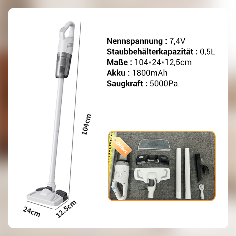 FDK Vacuum Cleaner™ – Kabelloser Staubsauger