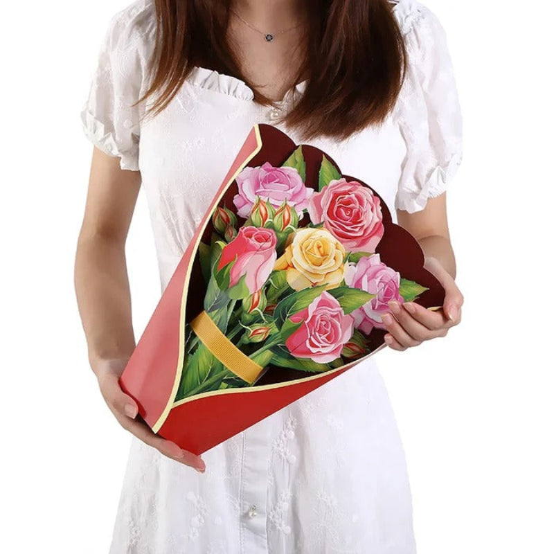 BloomCard™ – 3D-Pop-Up-Blumenkarte als langlebiges