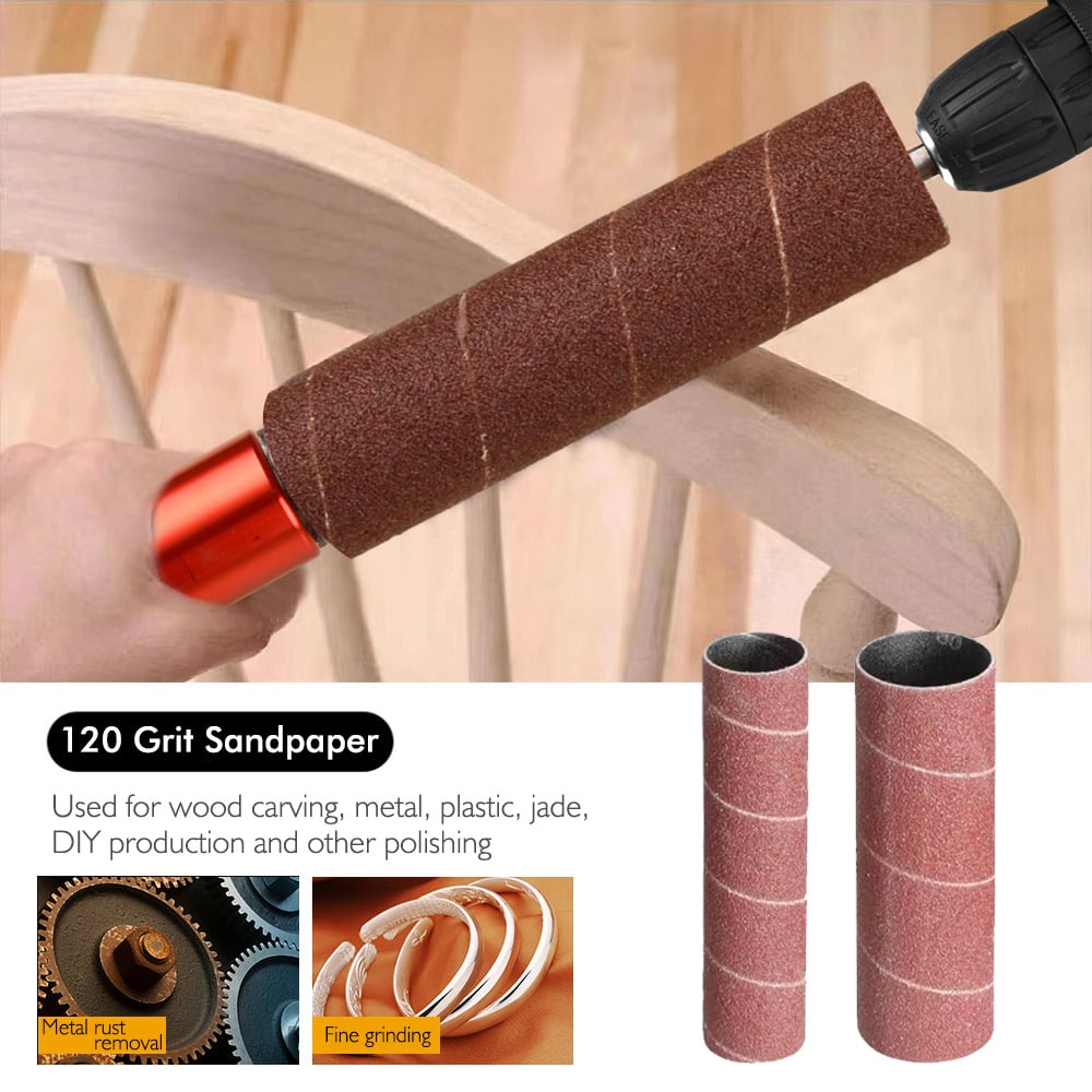 Multi-Oberflächen Spindelschleifer-Adapter-Set mit 10 Schleifpapieren