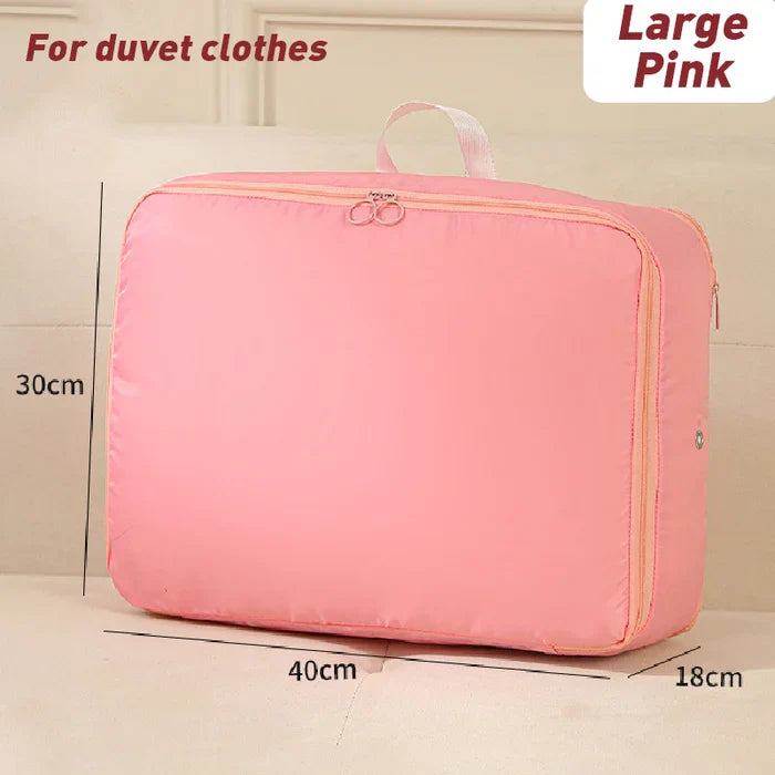 50% RABATT | SlimPack™ | Aufbewahrungstasche mit Kompressions-Reißverschluss für Decken & Bettwäsche