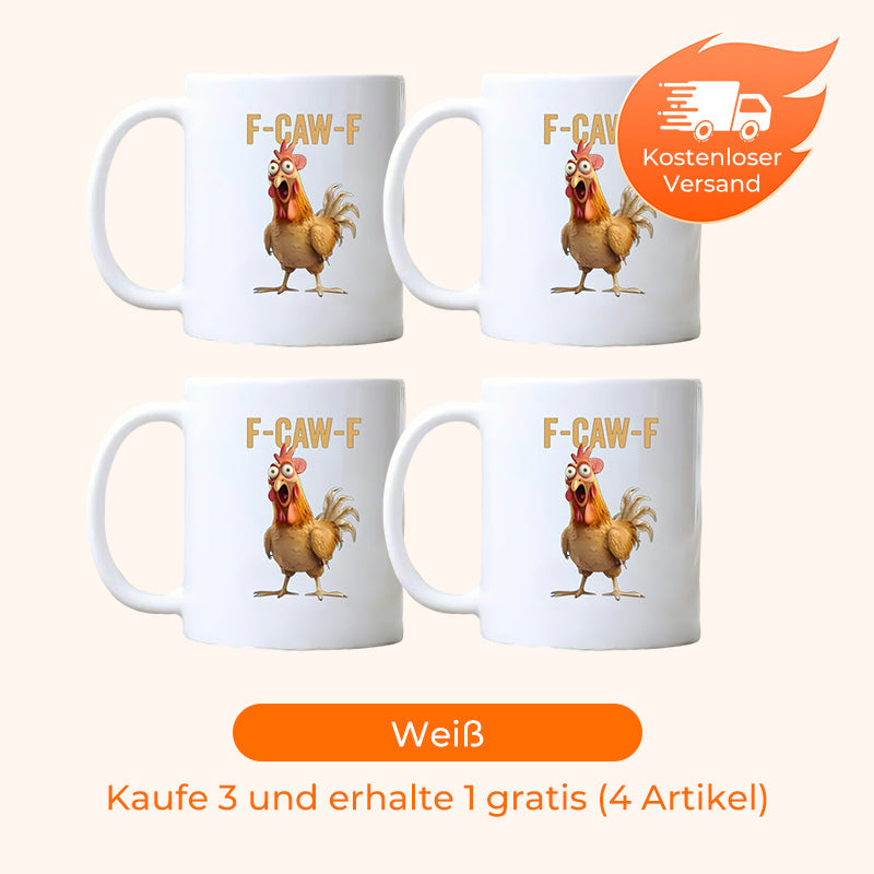 F-Caw-F™ – Lustige Hühner-Tasse 🐔☕