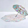 Automatischer Regenschirm – Vintage-Design mit Buntglas und Windschutz