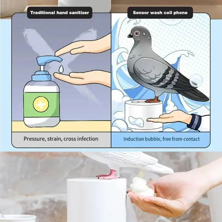 Automatischer Tauben-Seifenspender – Berührungslos für maximale Hygiene