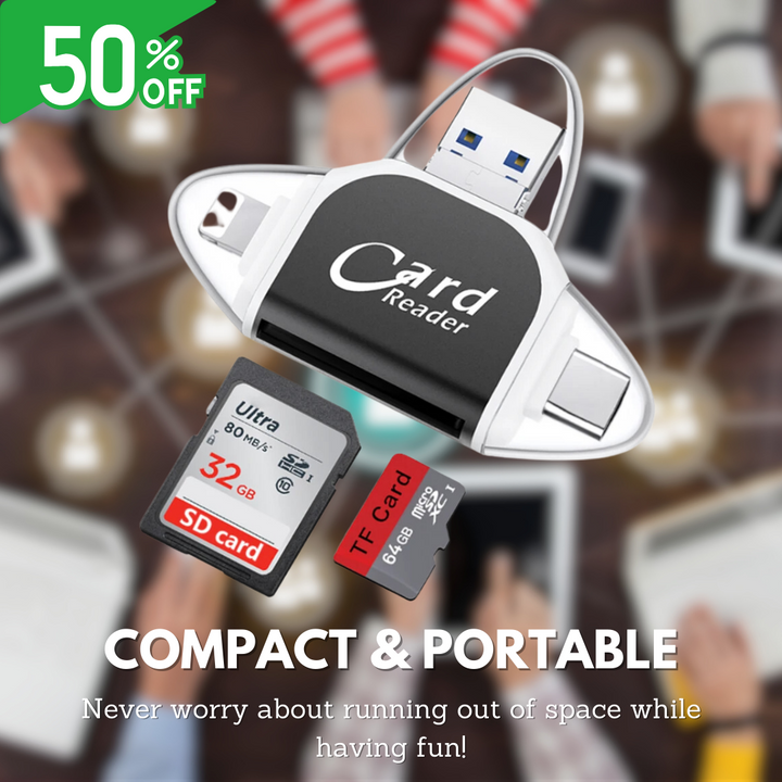 1+1 Gratis | MultiPort™ | Schnelles und universelles All-in-One-Kartenlesesystem