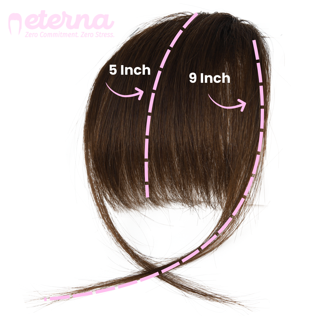 Eterna Clip-On Bangs (100% Real Hair)