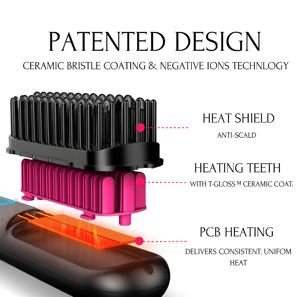 Bellabrows™ - Tragbare Haarbürste