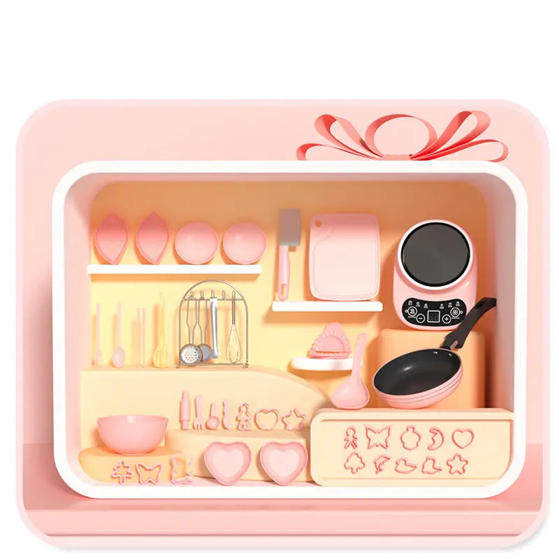 Echtes Kochspiel Mini-Küchenset – 22-teiliges Spielzeug für Kinder