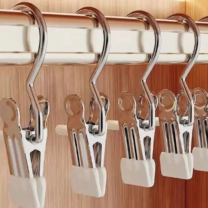 Edelstahl-Kleiderclip – Robuste Hänger (10 Stück)