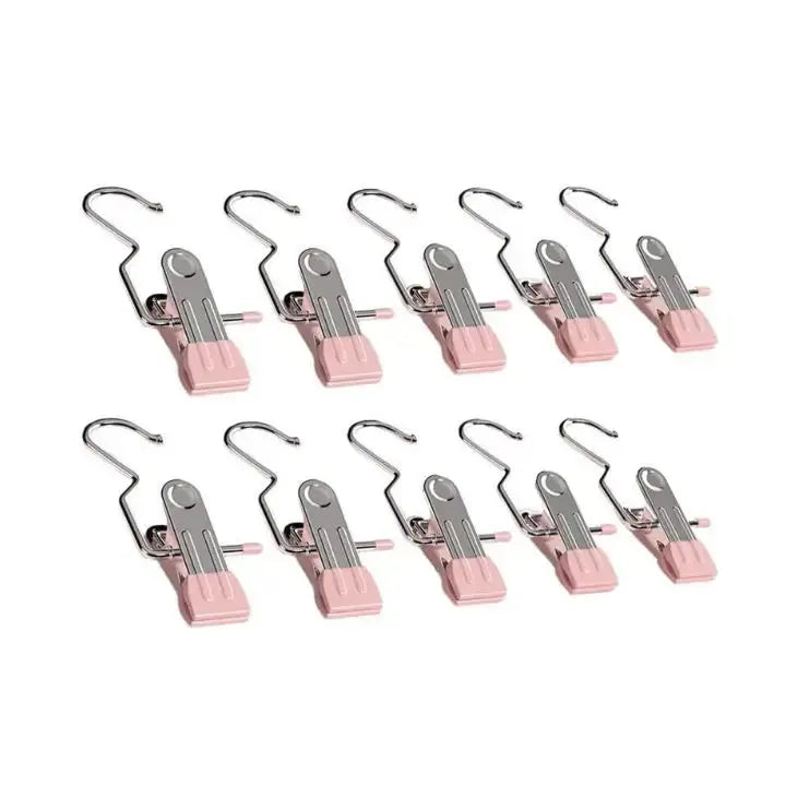 Edelstahl-Kleiderclip – Robuste Hänger (10 Stück)