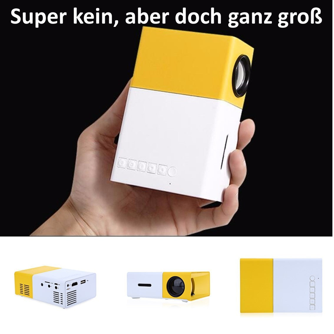 UltraLite Mini Beamer – Kompakt, Tragbar & Hochauflösend