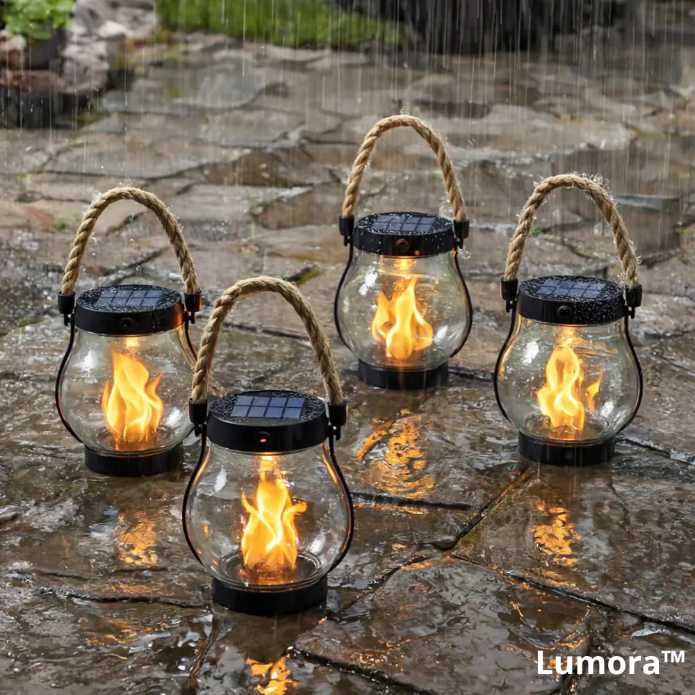 Lumora™ - Solarlaterne mit realistischer Flammenoptik