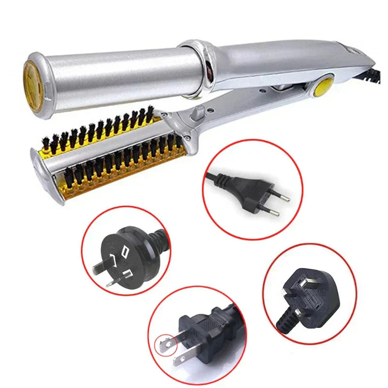 1+1 Gratis | StyloMeister  | 2-in-1 Professionelles Haarstyling-Werkzeug: Haarglätter und Lockenstab