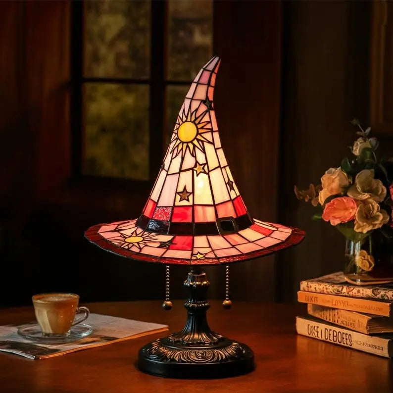 Hexenhut-Lampe – Magische Leuchte für Halloween, Gothic & Fantasy-Dekor