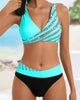 Missy – Asymmetrisches Bikini-Set mit Kontrastdetails für Damen