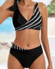 Missy – Asymmetrisches Bikini-Set mit Kontrastdetails für Damen
