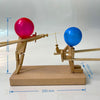 Handgefertigte Ballonköpfe Holz-Kämpferpuppen