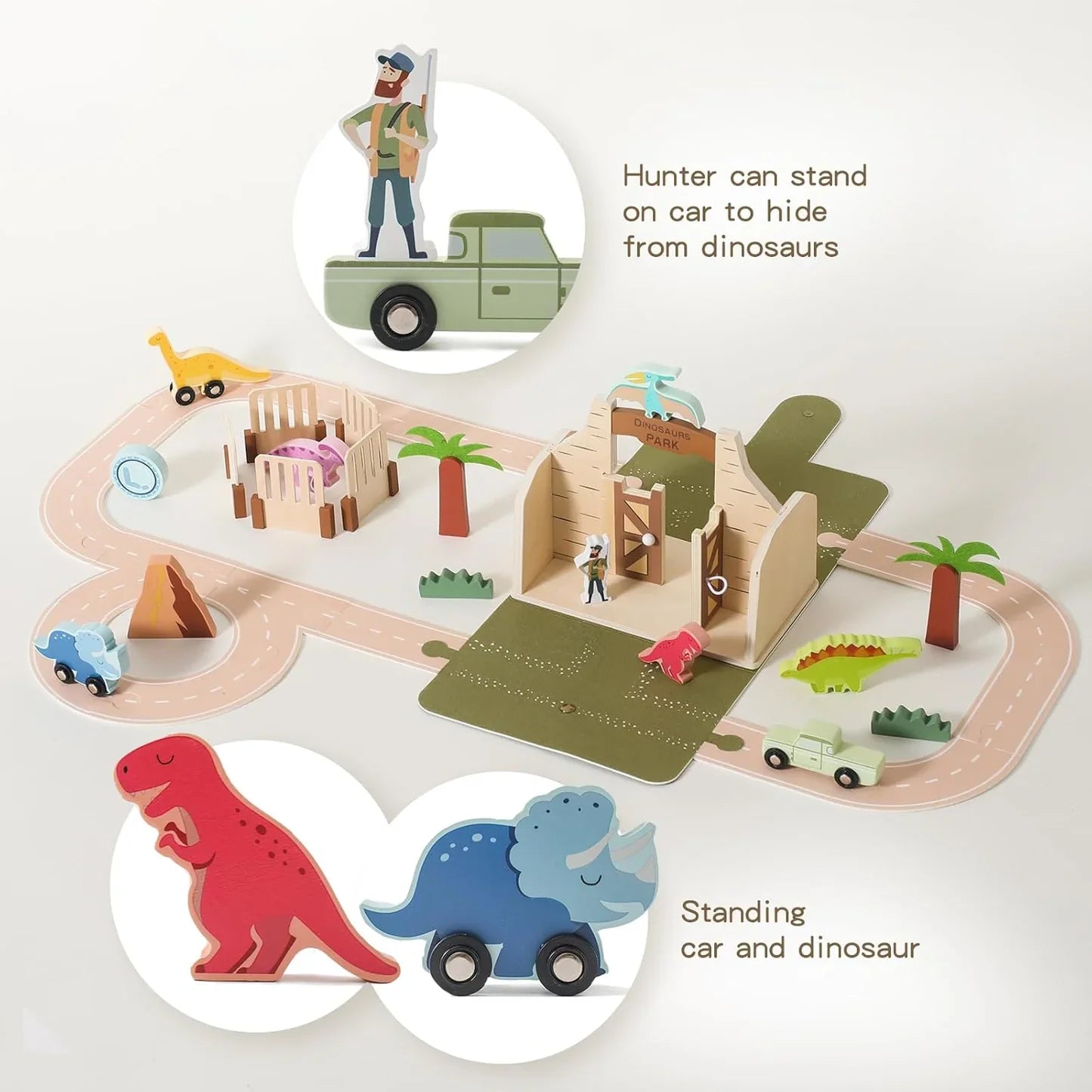 Woods™ – Houten Dino Park Set