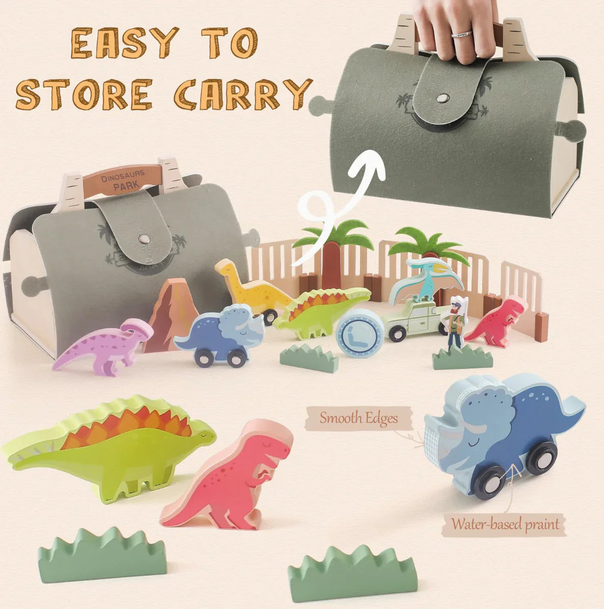 Woods™ – Houten Dino Park Set