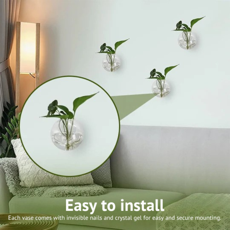 VerdeGlow™ – Selbstklebende Wandvase