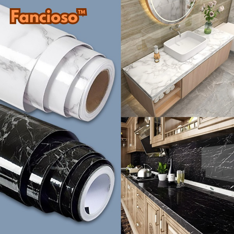 1+1 Gratis | Fancioso™ | Selbstklebende Marmoroptik-Folie