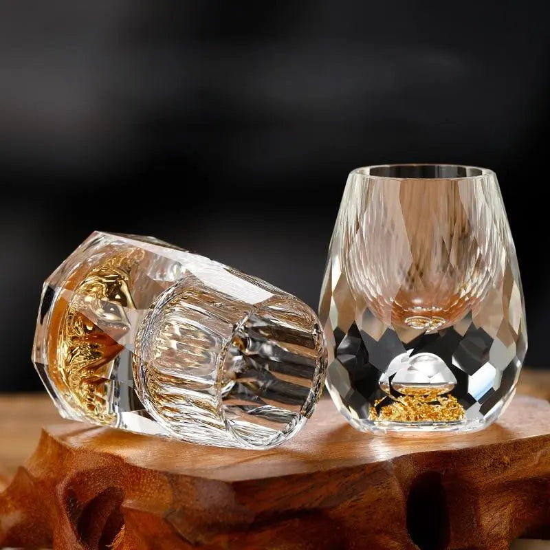 Kristall-Schnapsgläser mit elegantem Schliff – Für stilvolle Feiern & besondere Anlässe (Set mit 6 Gläsern)