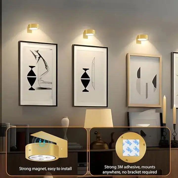 (1+1 Gratis) Kabellose LED-Bilderleuchte – Setzt Ihre Kunst perfekt in Szene