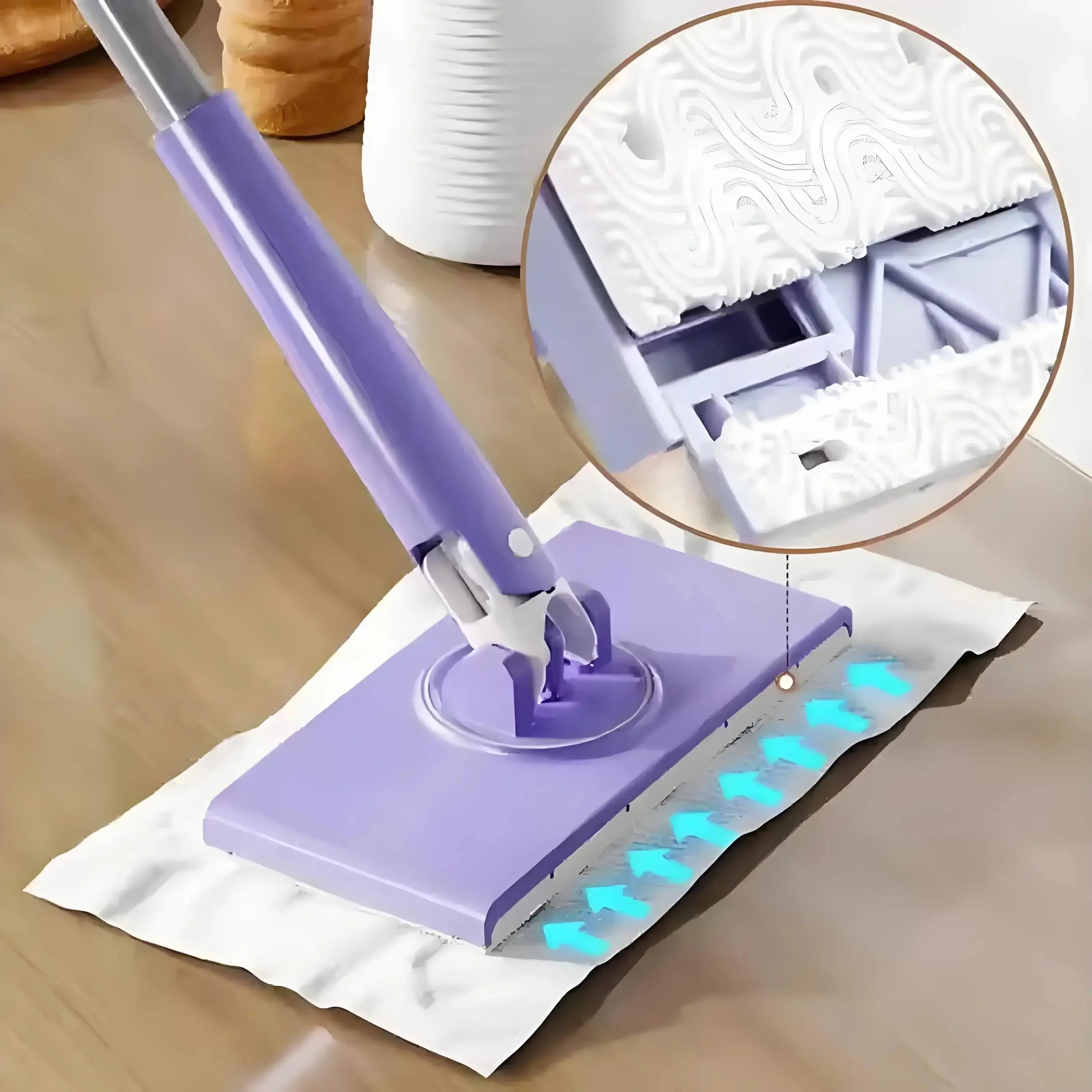Mini-Wischmopp mit Klicksystem – Hygienisch & Flexibel