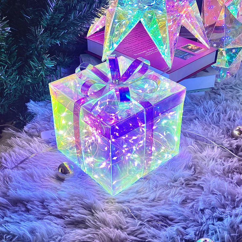 LumiGlitz™ – RGB-Holografische Weihnachtsfiguren