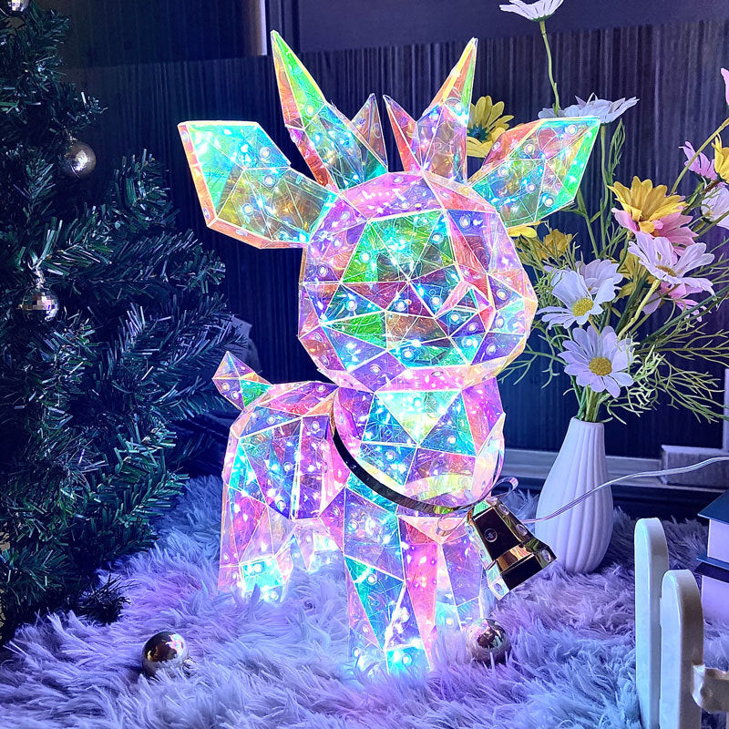 LumiGlitz™ – RGB-Holografische Weihnachtsfiguren
