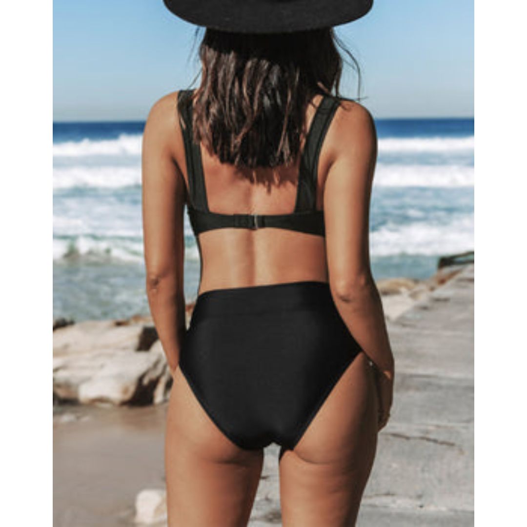 Herria  – Bikini set met hoge taille en brede bandjes voor dames
