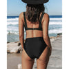 Herria  – Bikini set met hoge taille en brede bandjes voor dames