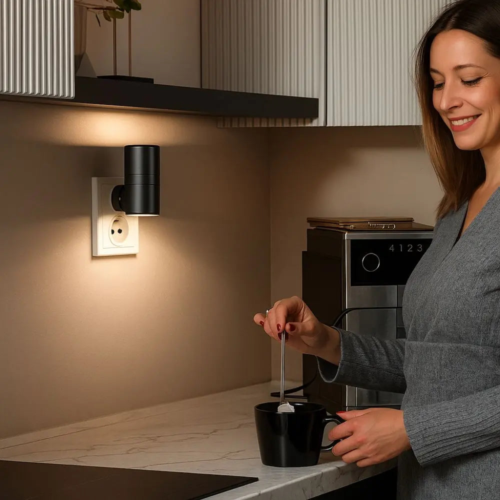 EcoGlow™ – LED-Nachtlicht für Steckdose