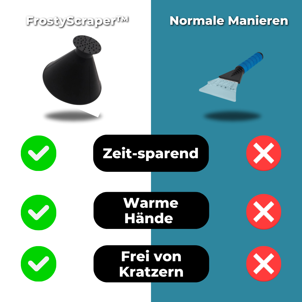 1+1 GRATIS | FrostyScraper™ - Kegelförmiger Eiskratzer