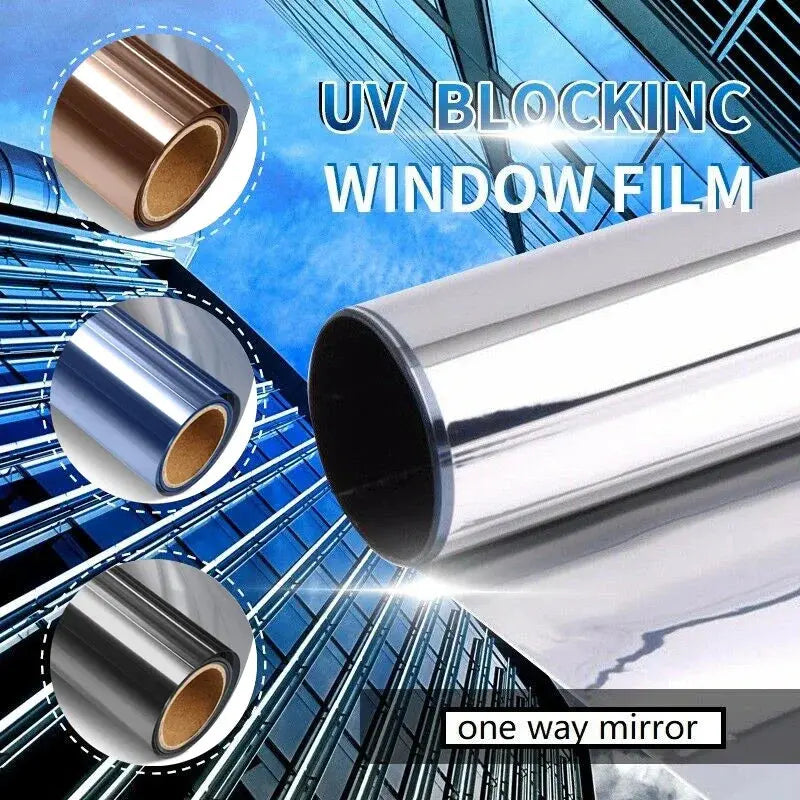Reflektierende Fensterfolie – Kühle Räume und Privatsphäre (50x300 CM)