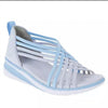 Ivana | Damen Keilsandalen mit Riemchendesign