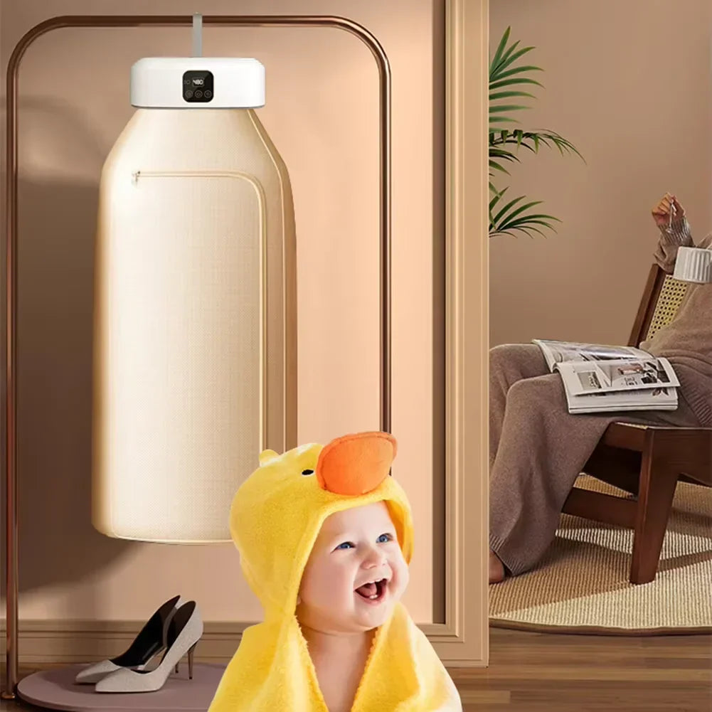 FlexiDry™ – Reisefreundlicher elektrischer Kleidertrockner