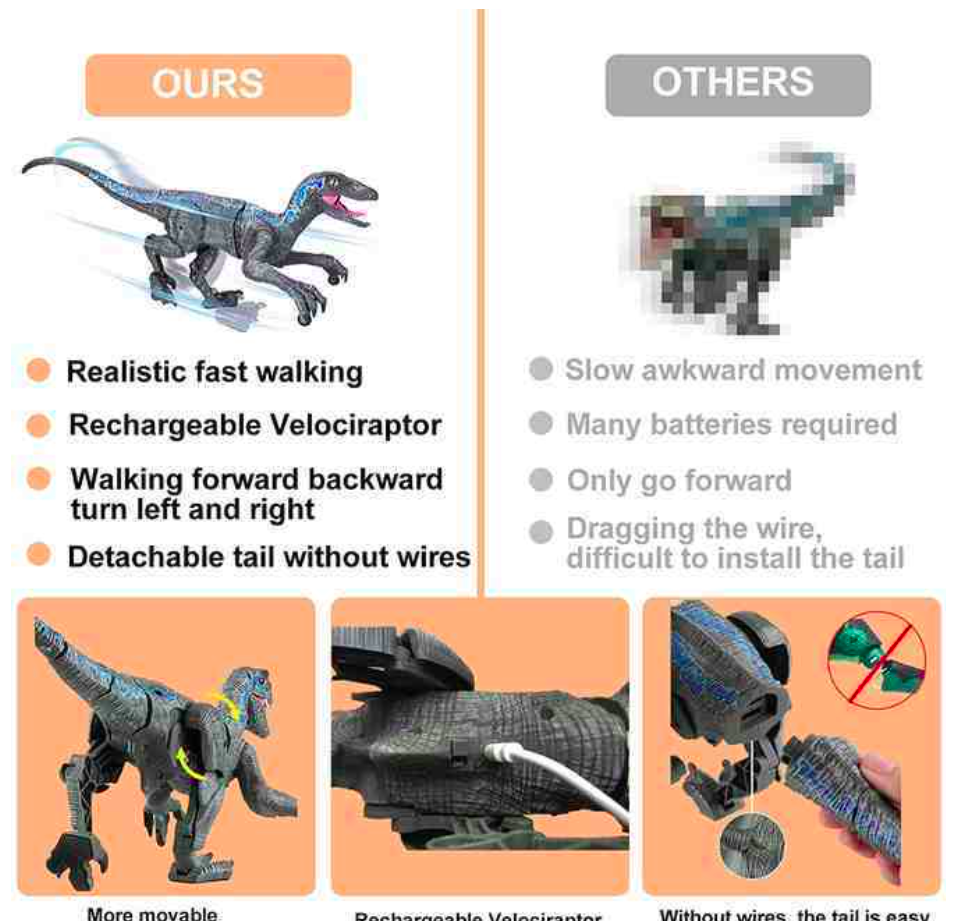 DinoRun RC – Realistischer Dinosaurier