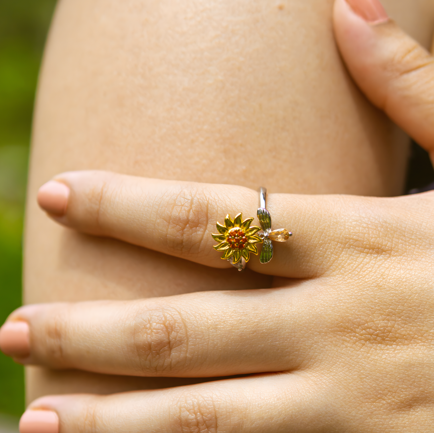 Sunflower Anxiety Ring™ – Beruhigen Sie Ihren Geist