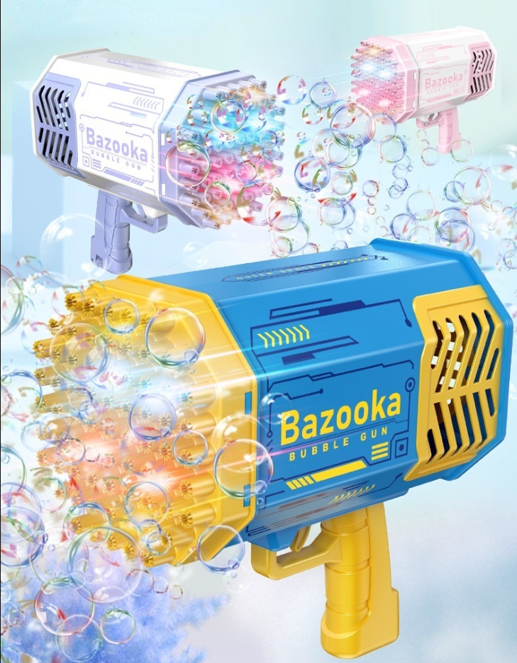 Bubble Bazooka™ – Wiederaufladbare Seifenblasenkanone im Gatling-Stil