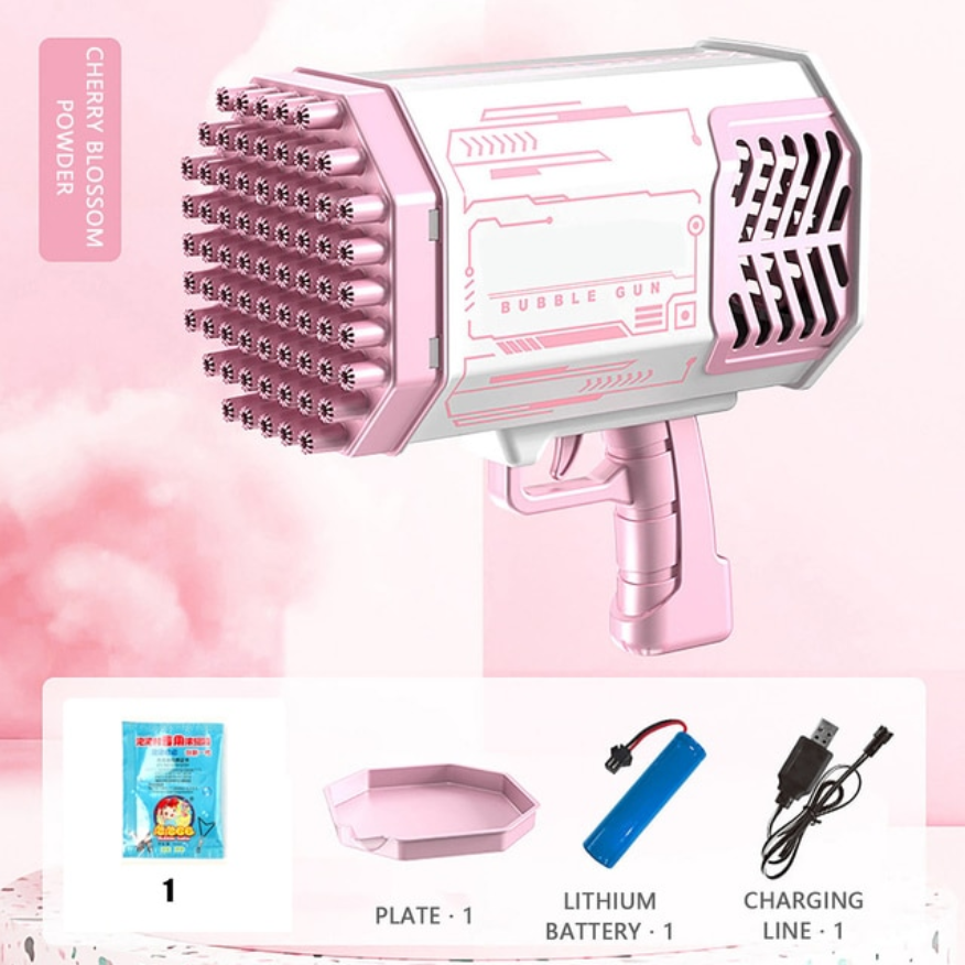 Bubble Bazooka™ – Wiederaufladbare Seifenblasenkanone im Gatling-Stil