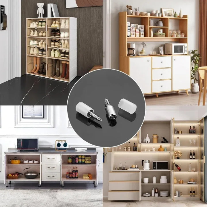 Selbstschneidende Regalstütze™ – Regal Stabilisierung