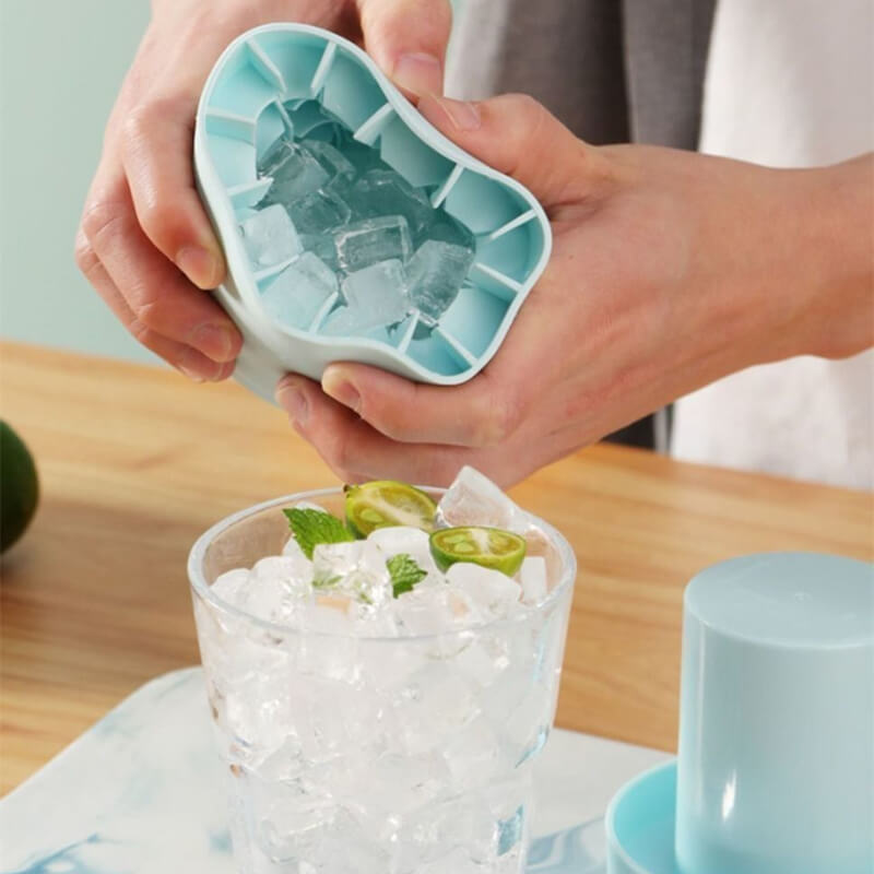 50% Rabatt | FrozenIce™ | Tragbarer Silikoneiswürfelbereiter mit Deckel [Letzter Tag Rabatt]