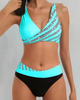Missy – Asymmetrisches Bikini-Set mit Kontrastdetails für Damen