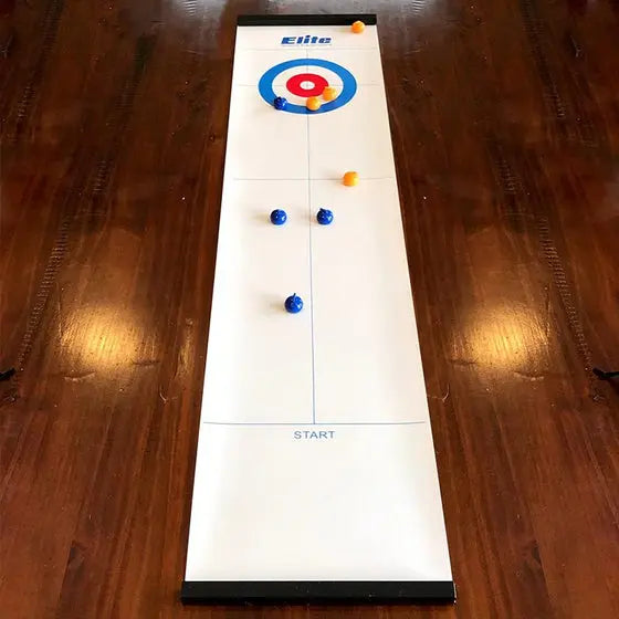 Tisch-Curling-Spiel – Olympischer Spaß für Zuhause