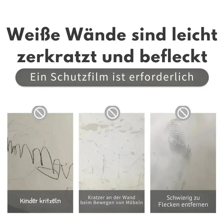 Kratzfeste transparente Wandschutzfolie