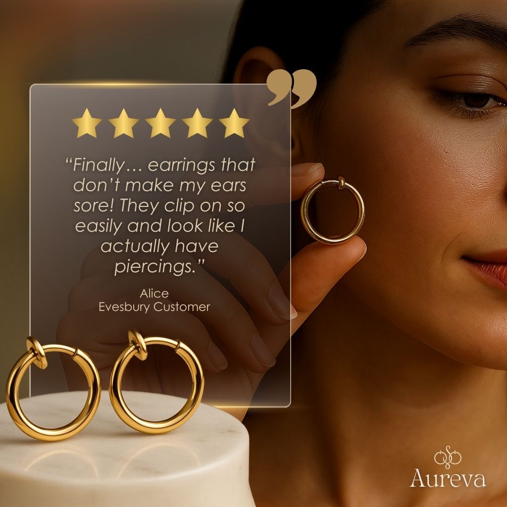 (1+1 GRATIS) | Aureva™ – Komfortable Ohrringe mit einziehbarem Verschluss