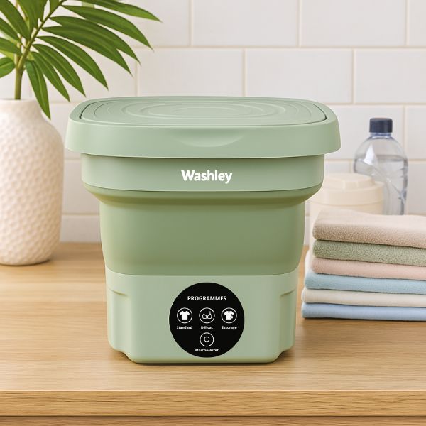 FoldaWash™ – Mini Machine à Laver Pliable et Compacte